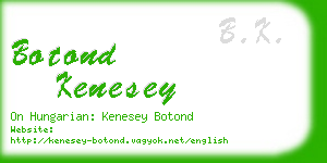 botond kenesey business card
